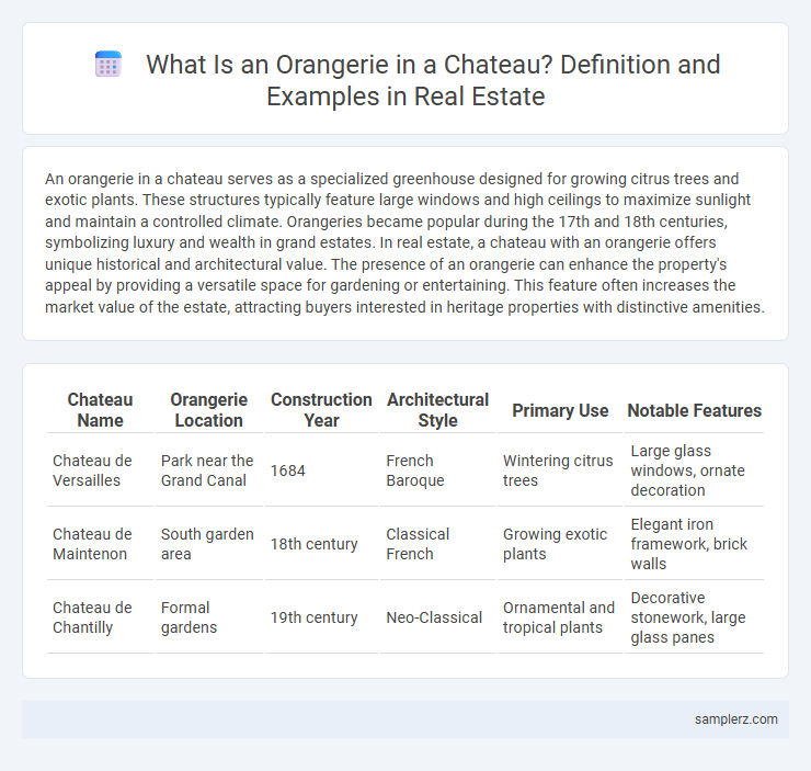 What Is an Orangerie in a Chateau? Definition and Examples in Real Estate