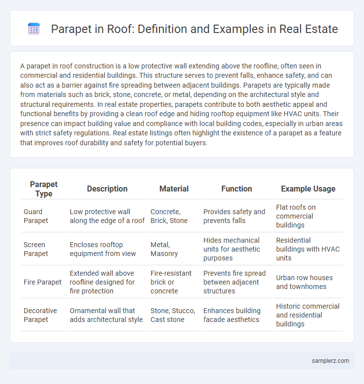 Parapet in Roof: Definition and Examples in Real Estate