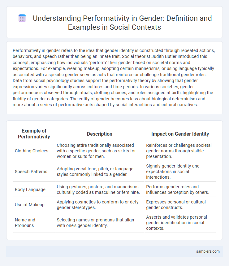 Understanding Performativity in Gender: Definition and Examples in Social Contexts