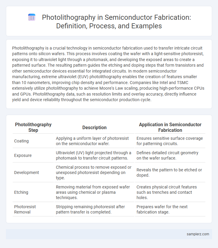 Photolithography in Semiconductor Fabrication: Definition, Process, and Examples