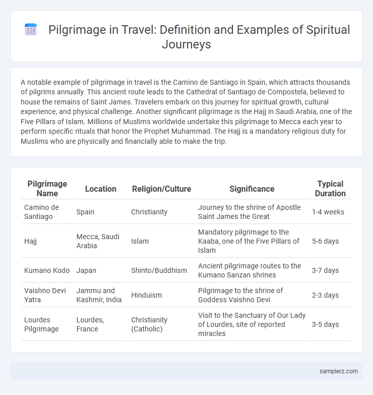 Pilgrimage in Travel: Definition and Examples of Spiritual Journeys