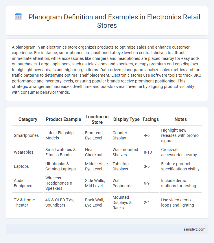 Planogram Definition and Examples in Electronics Retail Stores