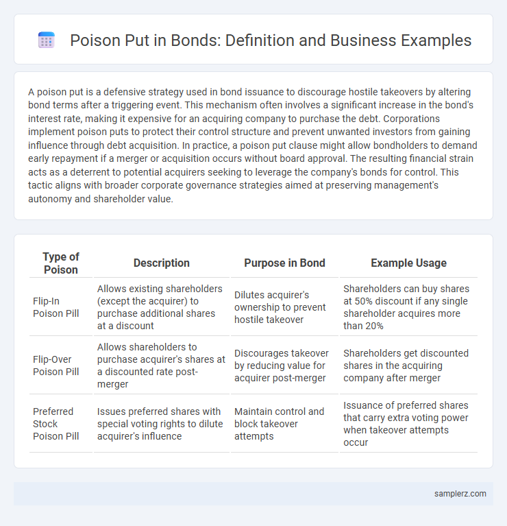 Poison Put in Bonds: Definition and Business Examples