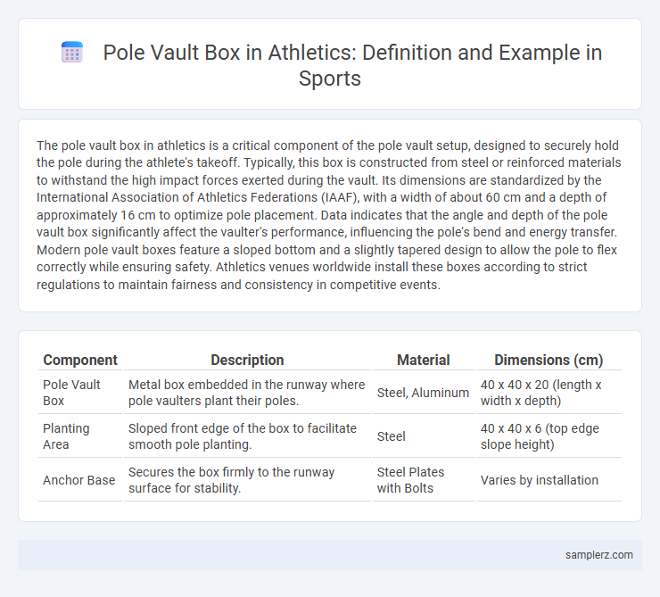 Pole Vault Box in Athletics: Definition and Example in Sports