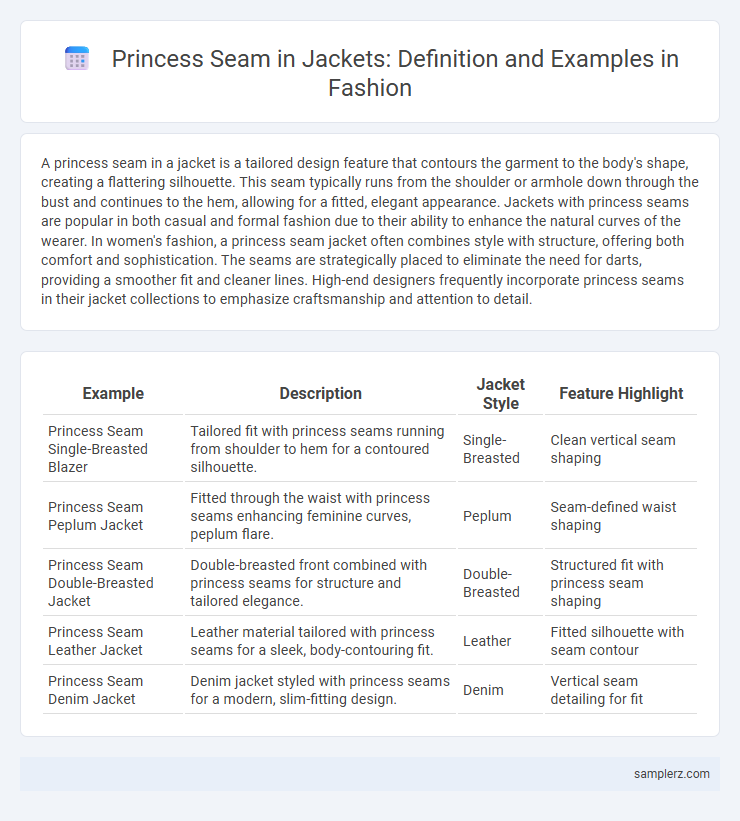 Princess Seam in Jackets: Definition and Examples in Fashion