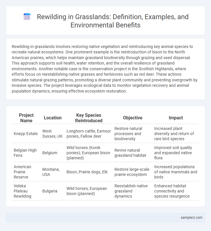 Rewilding in Grasslands: Definition, Examples, and Environmental Benefits