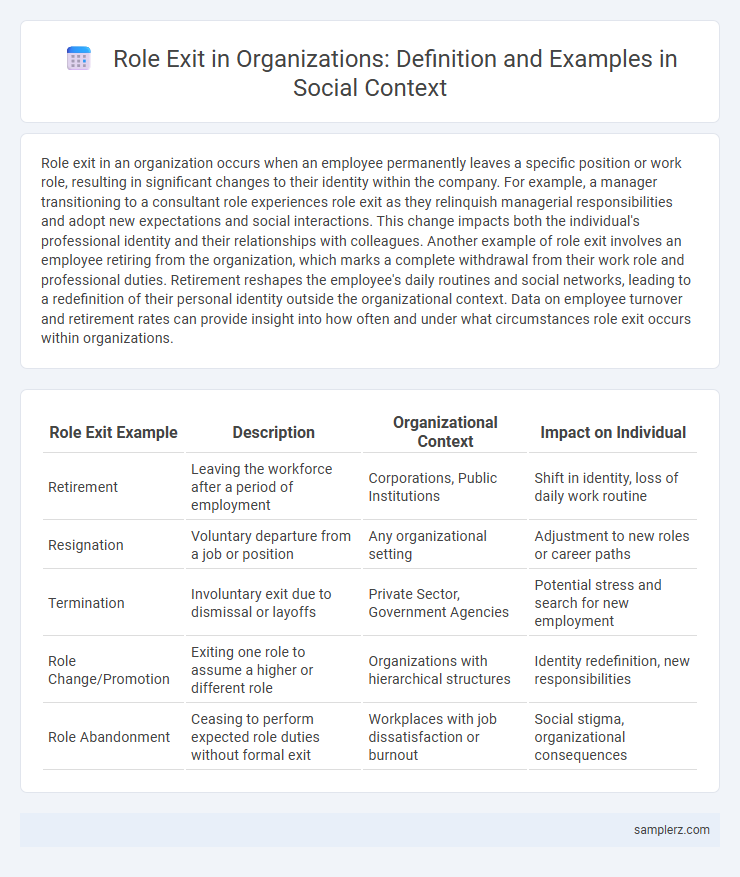 Role Exit in Organizations: Definition and Examples in Social Context