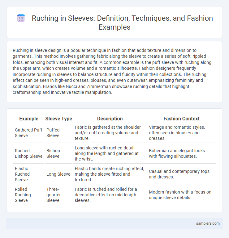 Ruching in Sleeves: Definition, Techniques, and Fashion Examples