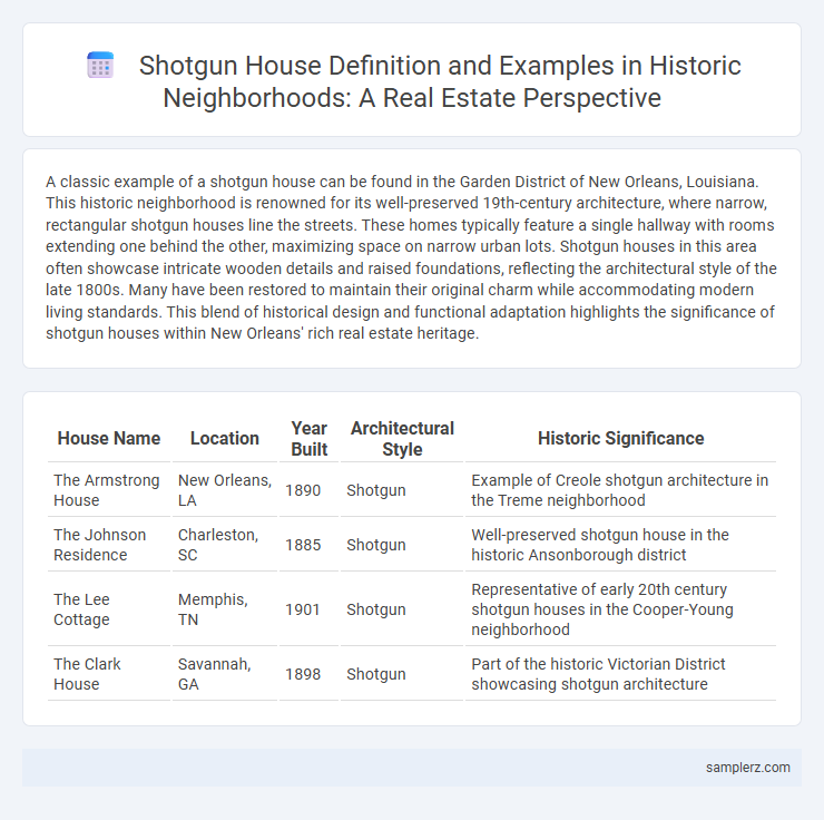 Shotgun House Definition and Examples in Historic Neighborhoods: A Real Estate Perspective