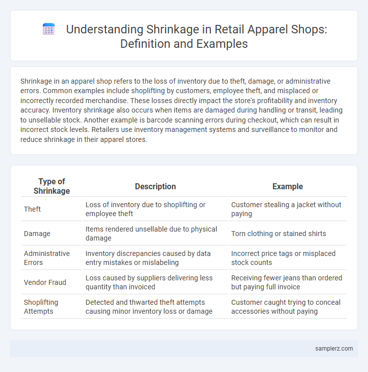 Understanding Shrinkage in Retail Apparel Shops: Definition and Examples
