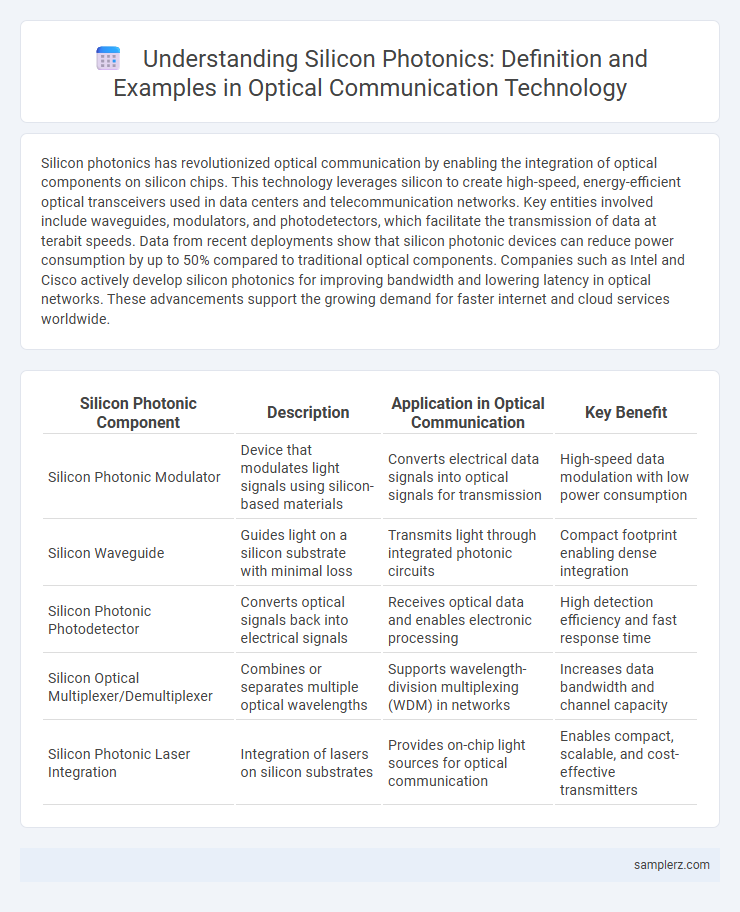 Understanding Silicon Photonics: Definition and Examples in Optical Communication Technology