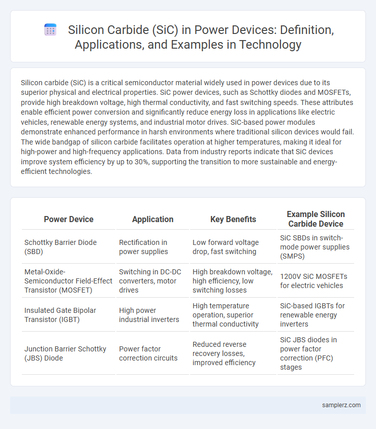 Silicon Carbide (SiC) in Power Devices: Definition, Applications, and Examples in Technology