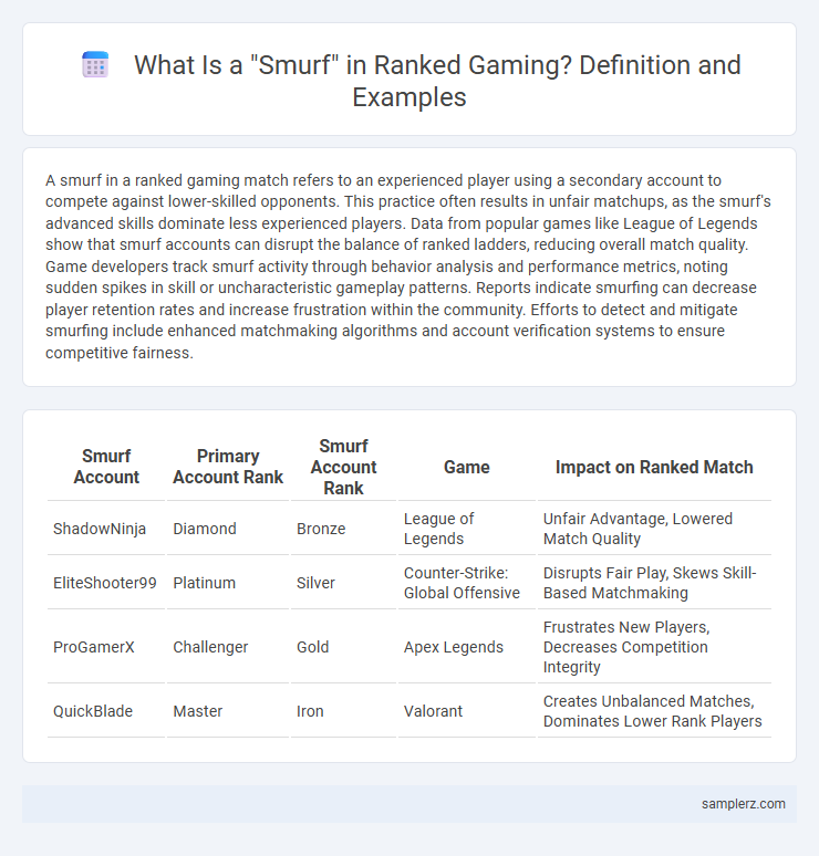 What Is a Smurf in Ranked Gaming? Definition and Examples