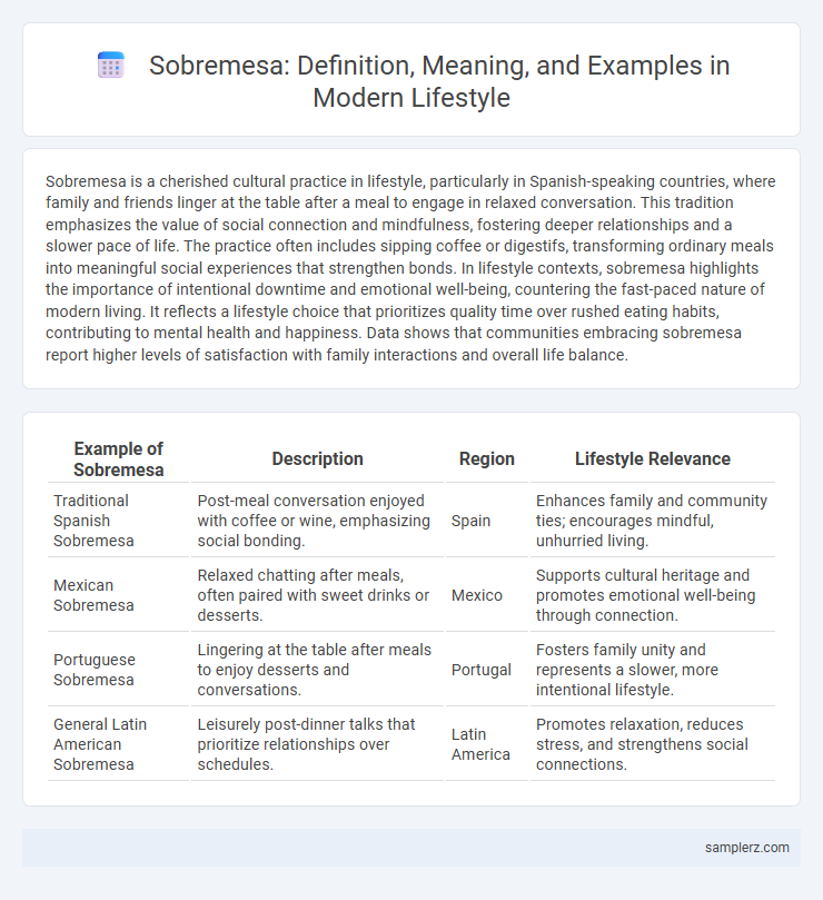 Sobremesa: Definition, Meaning, and Examples in Modern Lifestyle