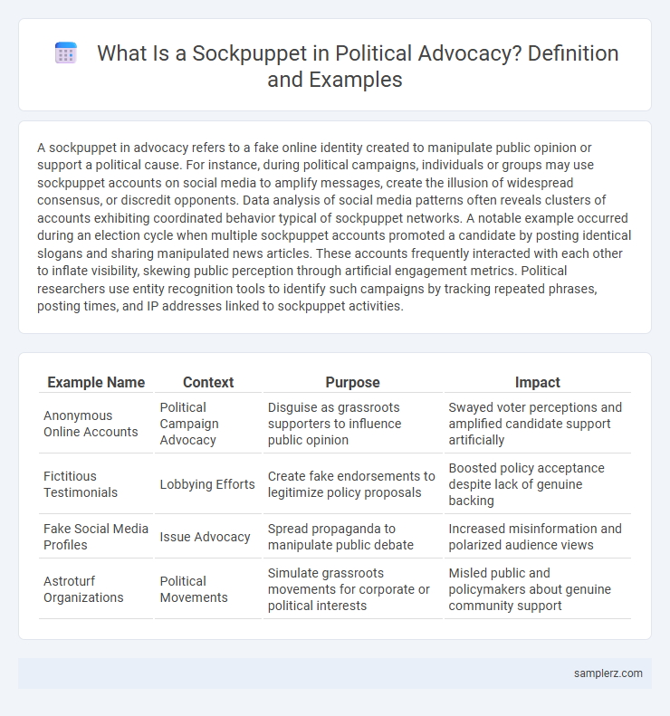 What Is a Sockpuppet in Political Advocacy? Definition and Examples