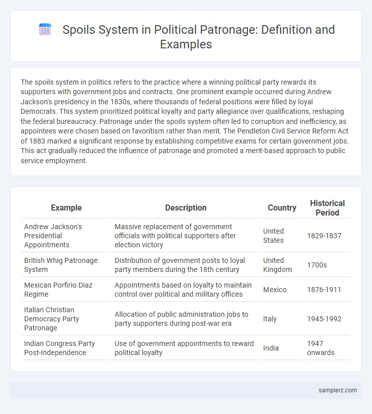 Spoils System in Political Patronage: Definition and Examples