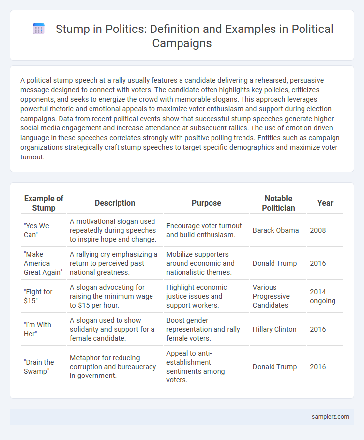Stump in Politics: Definition and Examples in Political Campaigns