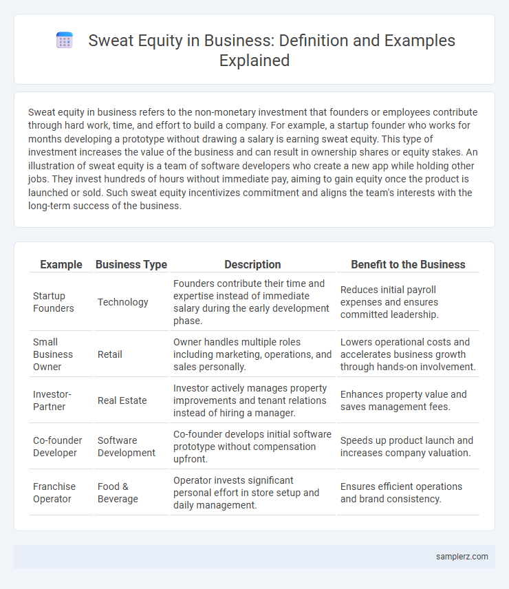 Sweat Equity in Business: Definition and Examples Explained