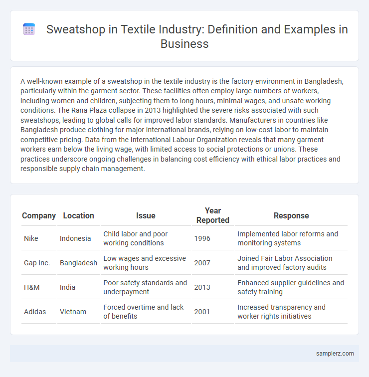 Sweatshop in Textile Industry: Definition and Examples in Business