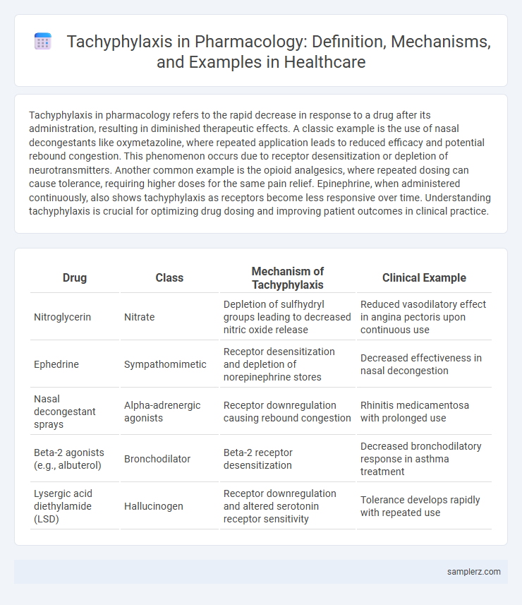 Tachyphylaxis in Pharmacology: Definition, Mechanisms, and Examples in Healthcare