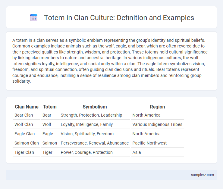 Totem in Clan Culture: Definition and Examples