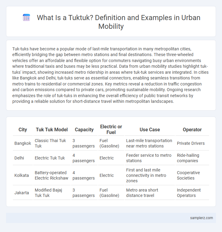 What Is a Tuktuk? Definition and Examples in Urban Mobility