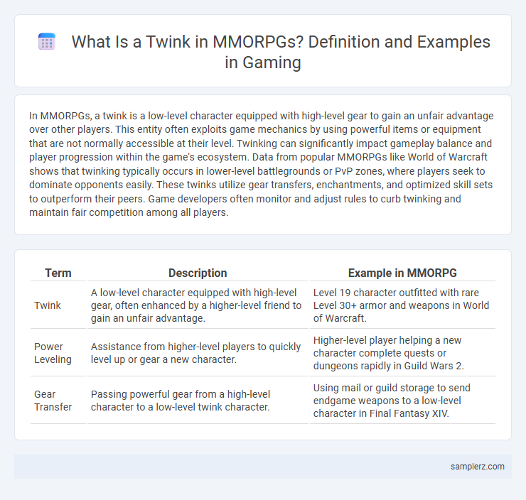 What Is a Twink in MMORPGs? Definition and Examples in Gaming