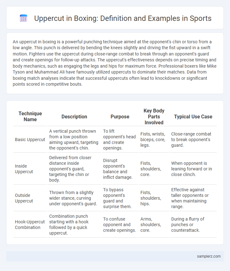 Uppercut in Boxing: Definition and Examples in Sports
