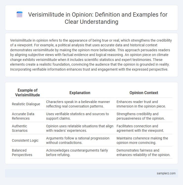 Verisimilitude in Opinion: Definition and Examples for Clear Understanding
