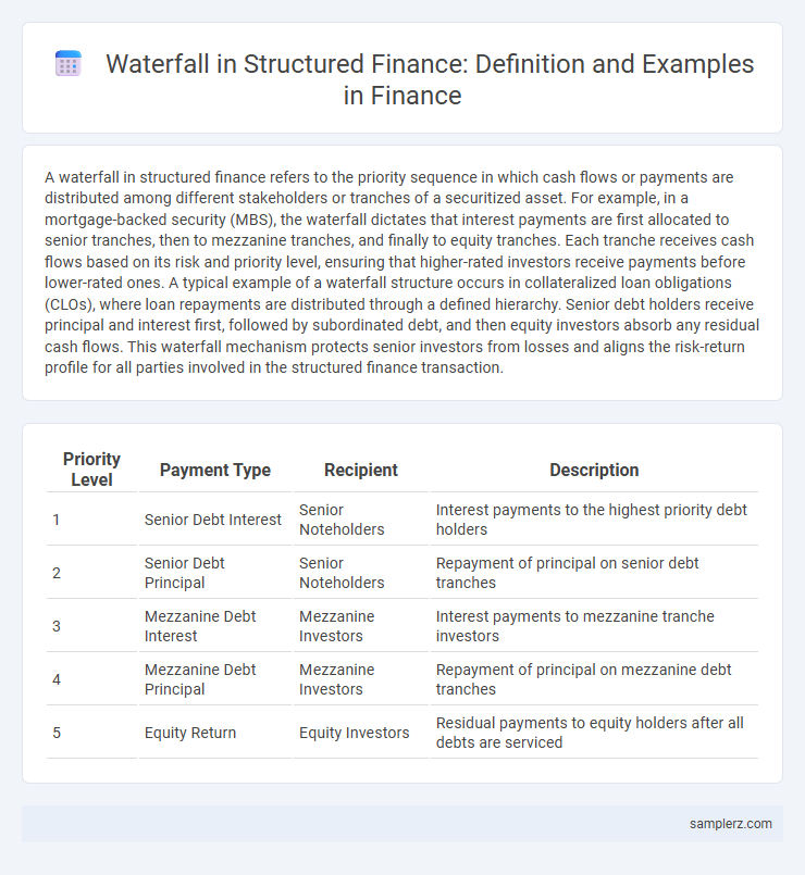 Waterfall in Structured Finance: Definition and Examples in Finance
