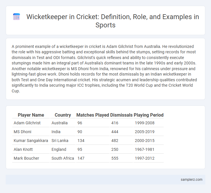 Wicketkeeper in Cricket: Definition, Role, and Examples in Sports
