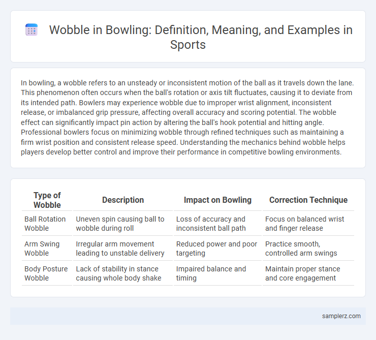 Wobble in Bowling: Definition, Meaning, and Examples in Sports