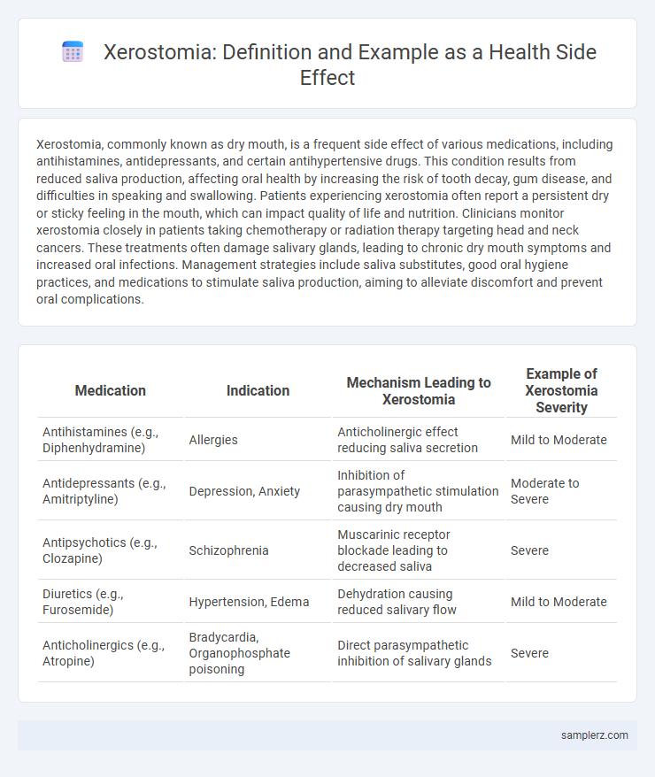 Xerostomia: Definition and Example as a Health Side Effect