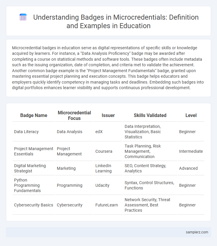 Understanding Badges in Microcredentials: Definition and Examples in Education