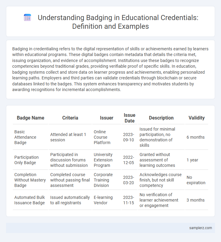 Understanding Badging in Educational Credentials: Definition and Examples