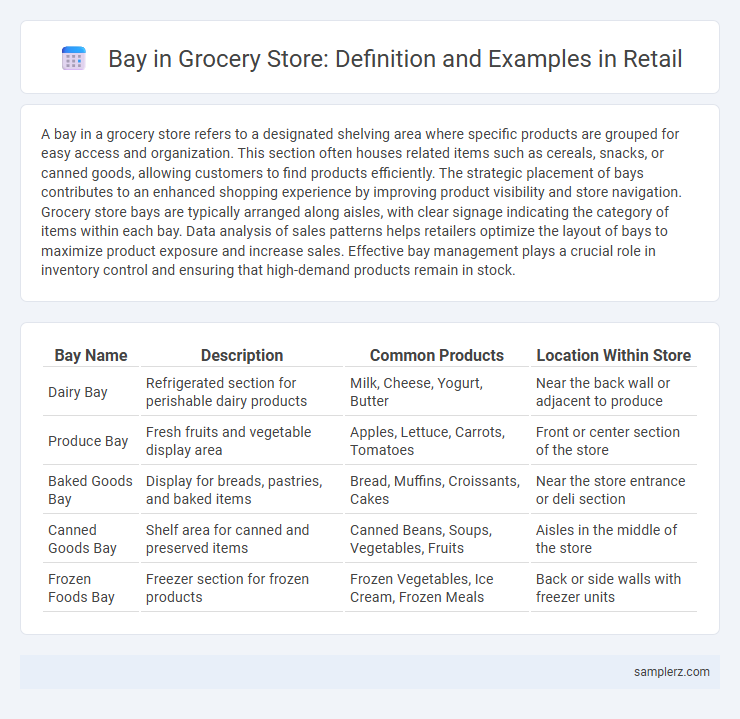 Bay in Grocery Store: Definition and Examples in Retail