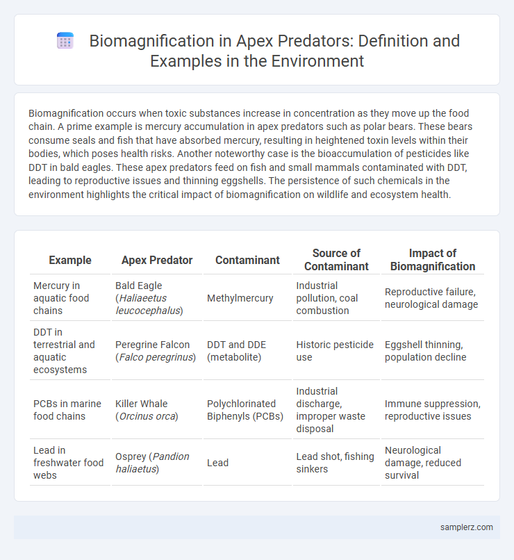 Biomagnification in Apex Predators: Definition and Examples in the Environment