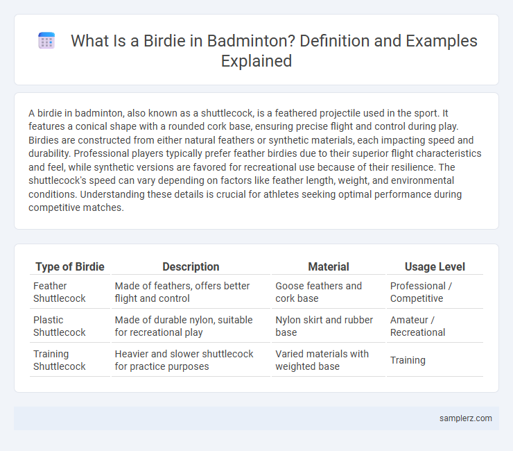 What Is a Birdie in Badminton? Definition and Examples Explained