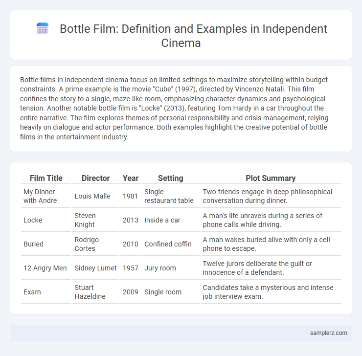 Bottle Film: Definition and Examples in Independent Cinema