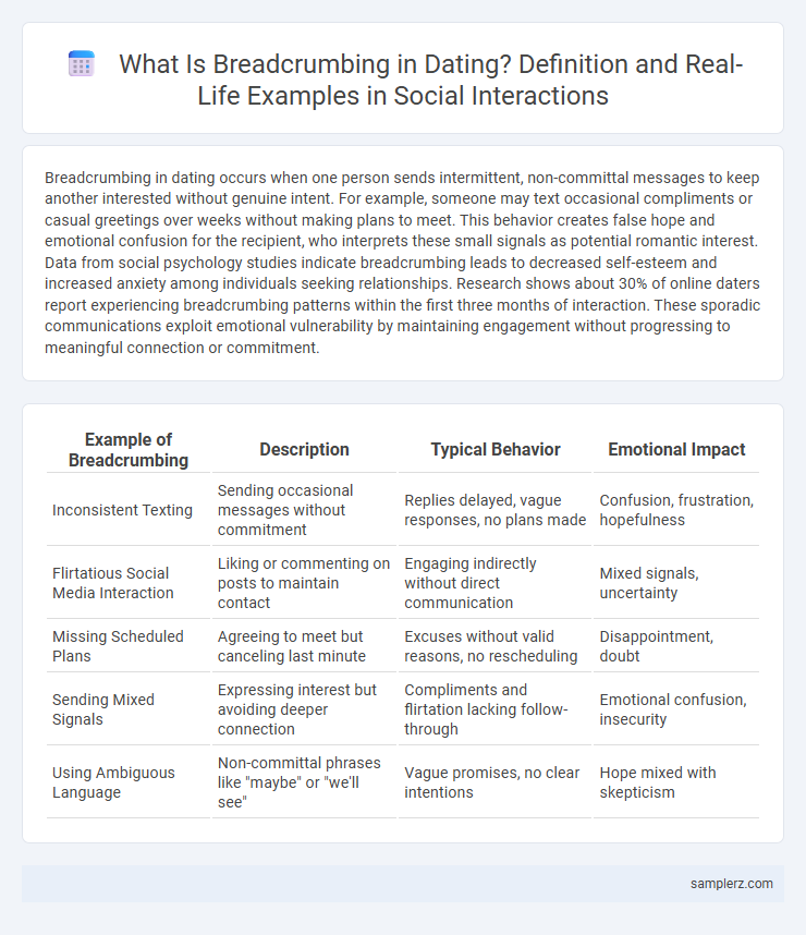What Is Breadcrumbing in Dating? Definition and Real-Life Examples in Social Interactions