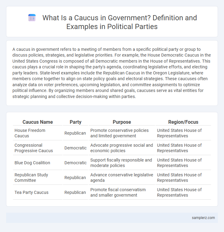 What Is a Caucus in Government? Definition and Examples in Political Parties