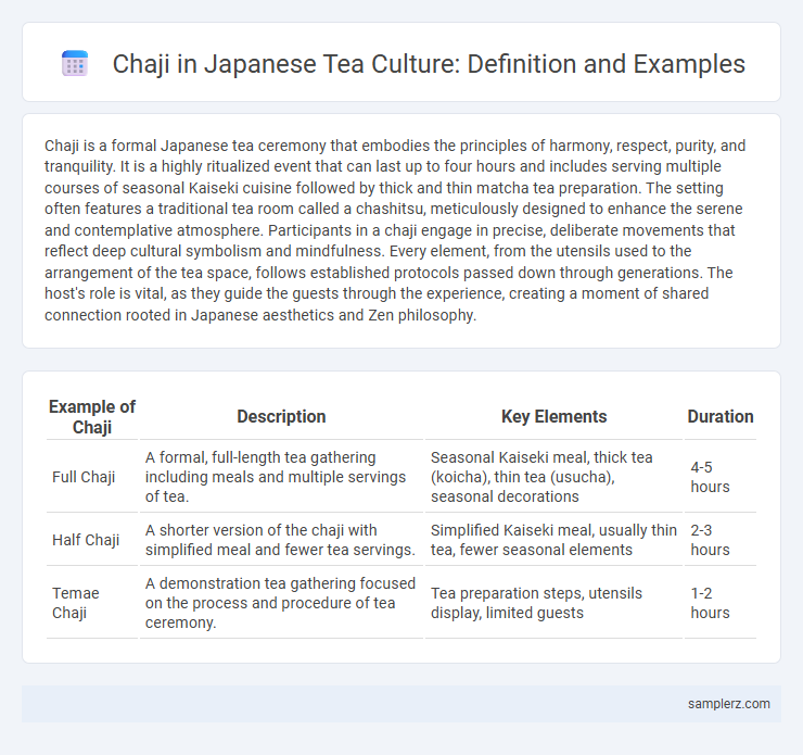 Chaji in Japanese Tea Culture: Definition and Examples