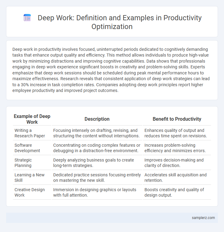 Deep Work: Definition and Examples in Productivity Optimization