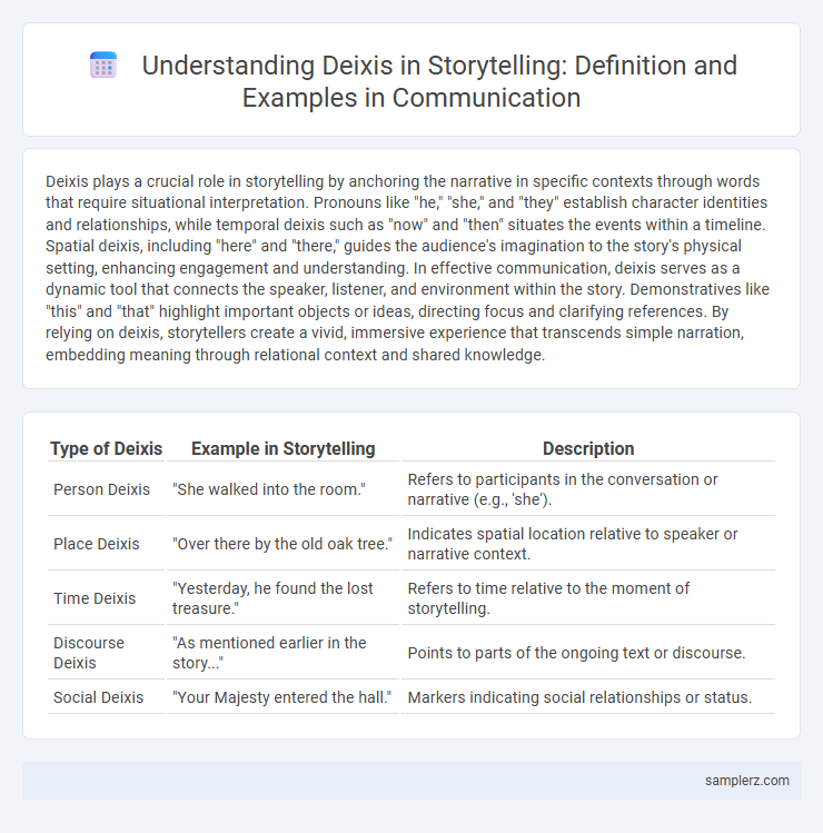 Understanding Deixis in Storytelling: Definition and Examples in Communication