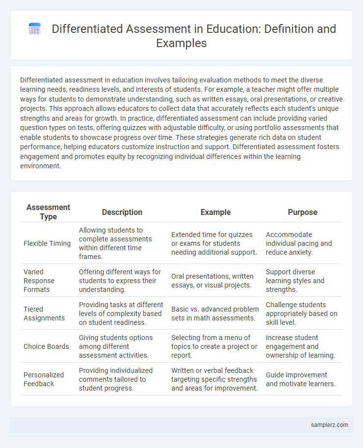 Differentiated Assessment in Education: Definition and Examples