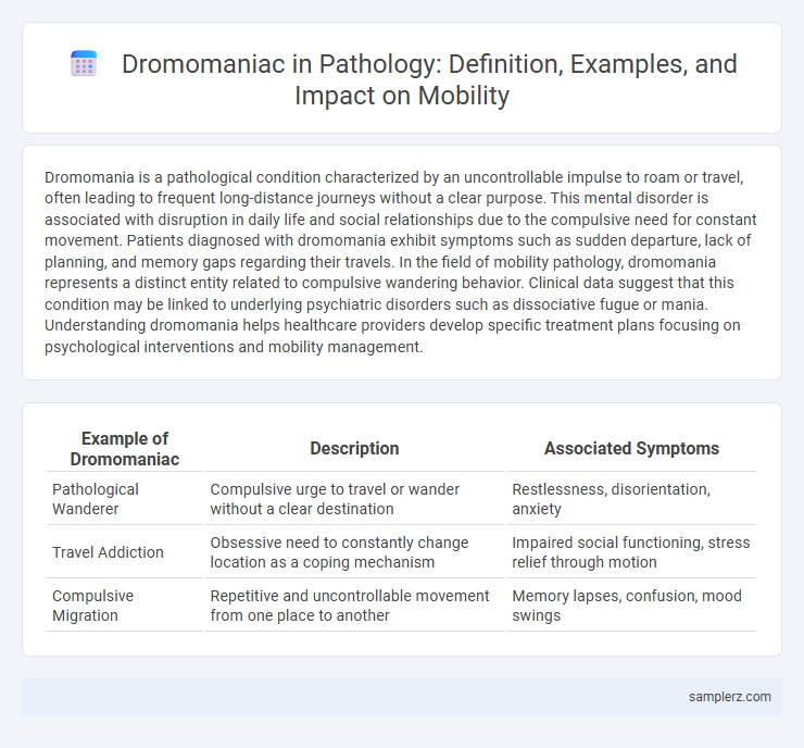 Dromomaniac in Pathology: Definition, Examples, and Impact on Mobility