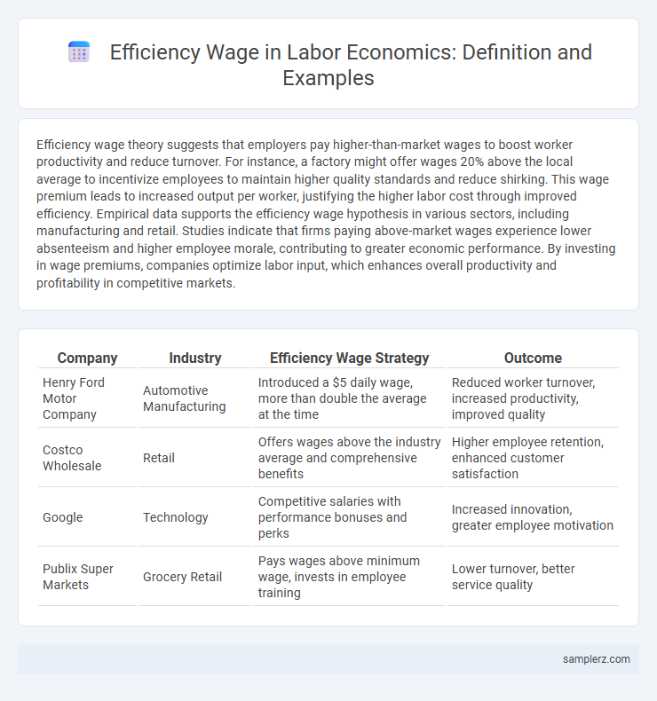 Efficiency Wage in Labor Economics: Definition and Examples