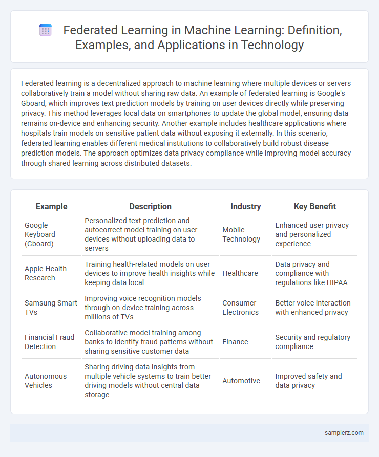 Federated Learning in Machine Learning: Definition, Examples, and Applications in Technology