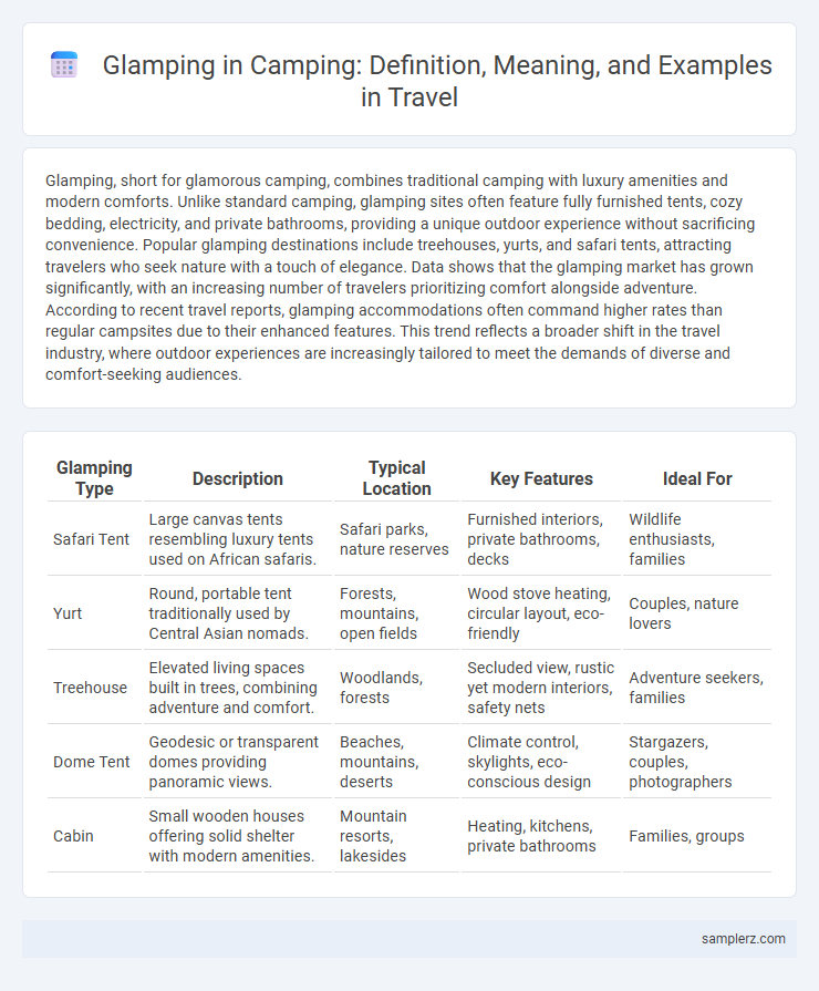 Glamping in Camping: Definition, Meaning, and Examples in Travel