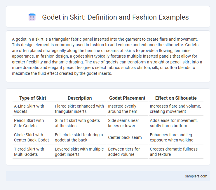 Godet in Skirt: Definition and Fashion Examples